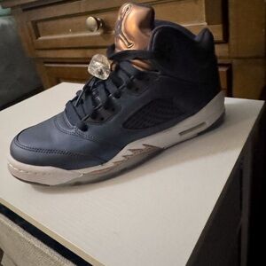 Metallic Blue Jordan 5s- BRAND NEW